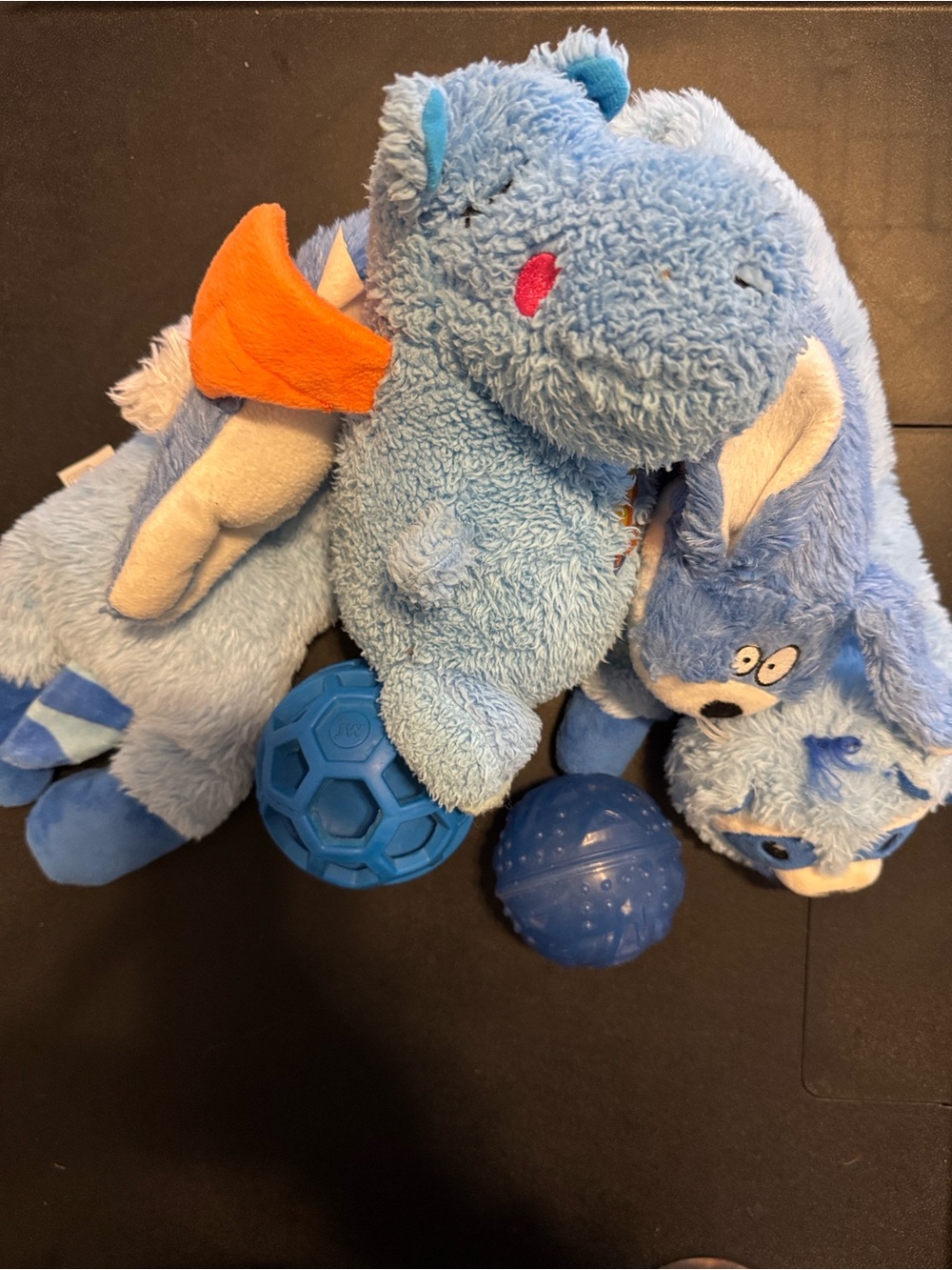 Blue Beasties Bliss Bundle | Plush + Fetch Toys | M/L Dogs